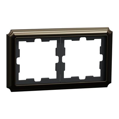 Ramka podwójna Mocca Merten D-Antique metal - MEG4020-4752