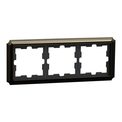 Ramka potrójna Mocca Merten D-Antique metal - MEG4030-4752