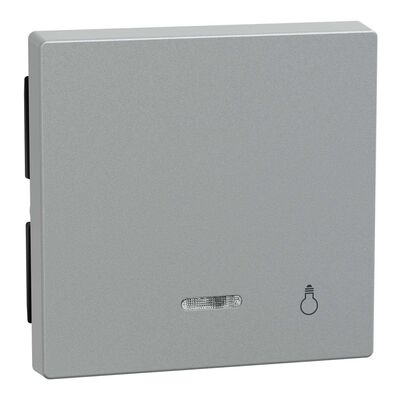 Klawisz pojedynczy z oczkiem i piktogramem "światło" Aluminiowy Merten System M - 430960