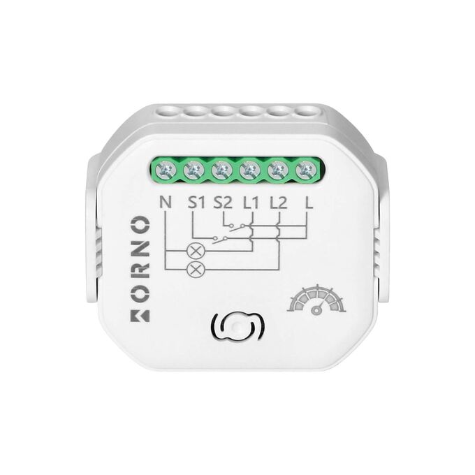 Przekaźnik dopuszkowy 2-kanałowy ze ściemniaczem Tuya Smart Home Wi-Fi+Bluetooth Orno - OR-SH-17103