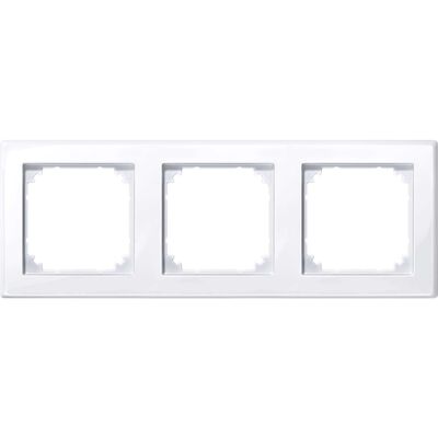 Ramka potrójna bez loga Biały active Merten M-Smart - 478325