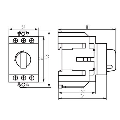 Rozłącznik izolacyjny 125A 3P KMI-R-3/125A IDEAL by Kanlux - 23239