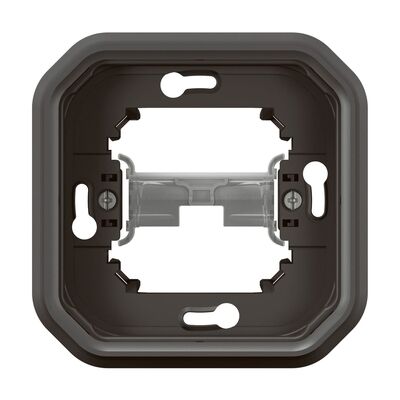 Ramka pojedyncza z pazurkami podtynkowa Antracyt Legrand Nowe Plexo IP55 - 069606L