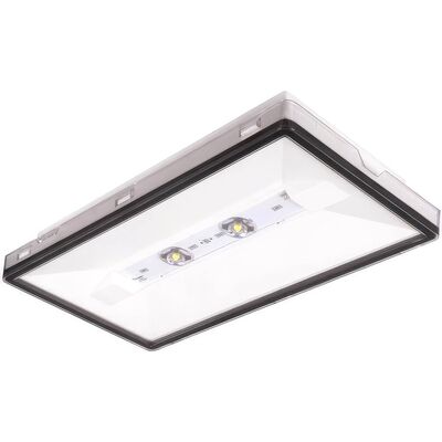 Oprawa awaryjna VELLA SQ 350 NM 3h AT 3W IP65 (brak piktogramu) Biały Intelight - 93882
