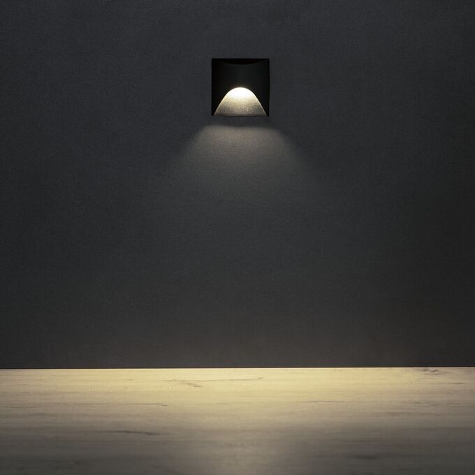 Oprawa schodowa LED EXIN LED L B-NW b.neutralna 230V IP-65 Czarny Kanlux - 39139