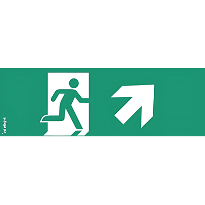 Piktogram SCHODY / WYJŚCIE W PRAWO W GÓRĘ do ORION - OR2 (logo) Intelight - 85001