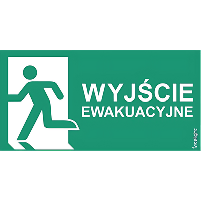 Piktogram WYJŚCIE EWAKUACYJNE NAPIS LEWO do DIRECTO S/VELLA - VD8 (logo) Intelight - 85208