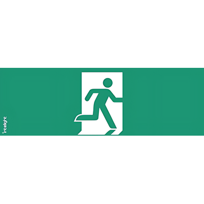 Piktogram WYJŚCIE EWAKUACYJNE W PRAWO do ORION - OR15 (logo) Intelight - 85014