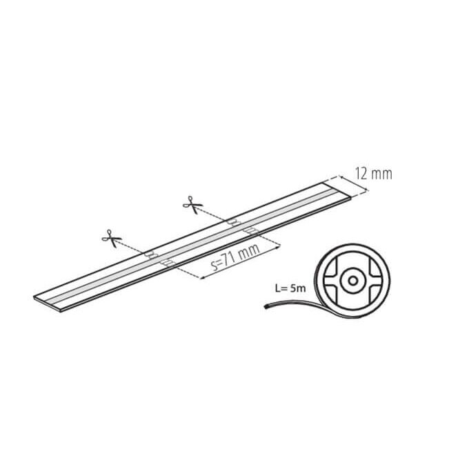 Taśma LED LCOB 19W/M24IP65-RGBW 5m 24V DC IP-65 Kanlux - 38914