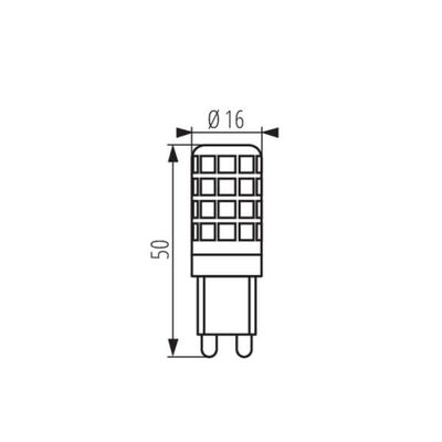 Żarówka ściemnialna ZUBI DIM 3,5W G9-CW 385lm 6500K b.zimna Kanlux - 24597