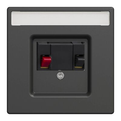 Gniazdo głośnikowe pojedyncze Antracytowy Merten System D