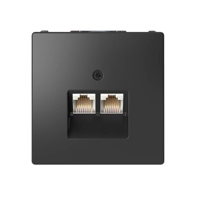 Gniazdo komputerowe podwójne RJ45 kat.5e UTP Antracytowy Merten System D