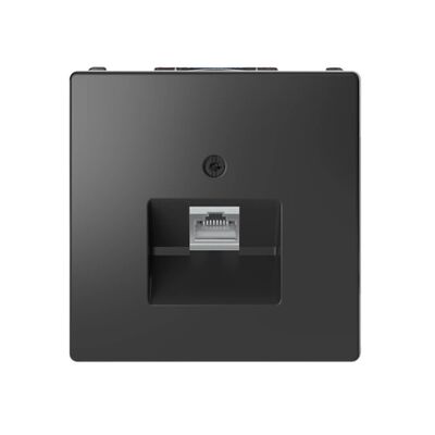 Gniazdo komputerowe pojedyncze RJ45 kat.6A STP ekranowane Antracytowy Merten System D