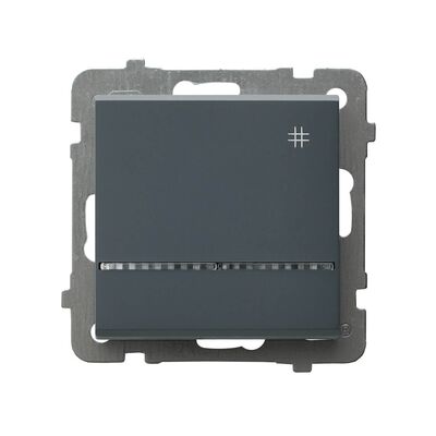 Łącznik krzyżowy z podświetleniem Szary grafit - ŁP-4RS/m/73 Sonata