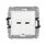 Ładowarka podwójna USB typu C+C 30W Biały połysk Karlik MINI - MCUSBBO-9