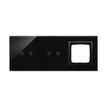 Panel dotykowy 3 moduły, 2 pola dotykowe poziome + 2 pola dotykowe poziome + 1 otwór na osprzęt Simon 54 Wulkaniczna lawa Simon 54 Touch - DSTR3220/75