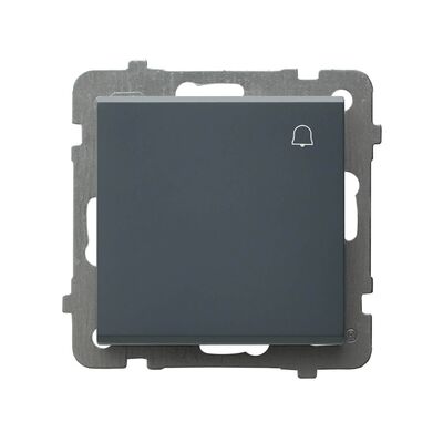 Przycisk zwierny "dzwonek" Szary grafit - ŁP-6R/m/73 Sonata