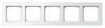 Ramka pięciokrotna Biały połysk/Biała podstawa - R-5R/00/00 Sonata