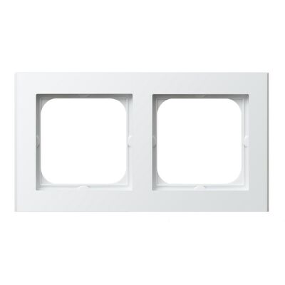 Ramka podwójna Biały połysk/Biała podstawa - R-2R/00/00 Sonata