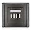 Gniazdo HDMI podwójne Grafitowy Karlik FLEXI - 11FHDMI-2