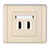 Gniazdo HDMI podwójne Beżowy Karlik FLEXI - 1FHDMI-2