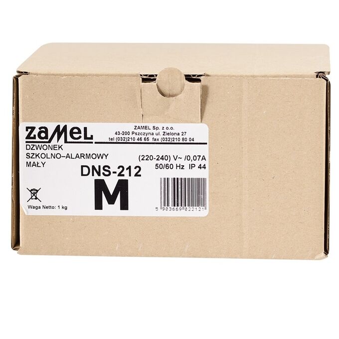Dzwonek Szkolno-Alarmowy 230V Zamel - DNS-212M SUN10000045