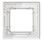 Ramka pojedyncza z efektem szkła Transparentna/Biały Karlik Deco Art - 52-0-DRS-1
