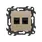 Gniazdo RJ45 kat.5e + gniazdo telefoniczne RJ11 Szampański mat Simon 24 - N5T.01/34