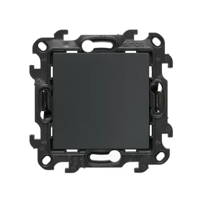 Łącznik krzyżowy Simon 24 w kolorze grafitowym matowym, bez piktogramu, z podświetleniem. Model NW7L.01/X/38.