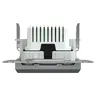Ładowarka podwójna USB typu A+C 21W PD Stal Schneider Asfora EPH2700562 - widok z boku na mechanizm