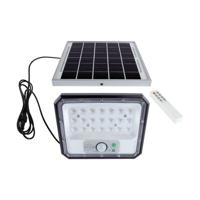 Lampa solarna LED z czujnikiem ruchu HEROS LED PIR7W CW 700lm 6500K b.zimna Czarny Ideus Strühm - 04841