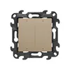 Sterownik oświetleniowy podwójny SWITCH D WiFi Szampański mat Simon 24 GO - NEW2W.01/34