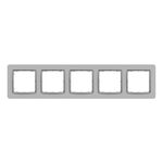 Ramka pięciokrotna Srebrne Aluminium Schneider Sedna Design - SDD393805