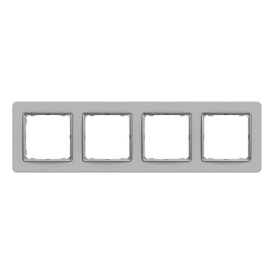 Ramka poczwórna Srebrne Aluminium Schneider Sedna Design - SDD393804