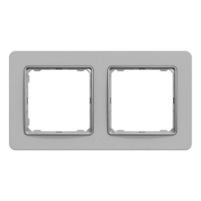Ramka podwójna Srebrne Aluminium Schneider Sedna Design - SDD393802