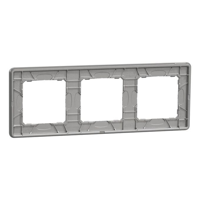 Ramka potrójna Srebrne Aluminium Schneider Sedna Design - SDD393803