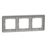 Ramka potrójna Srebrne Aluminium Schneider Sedna Design - SDD393803