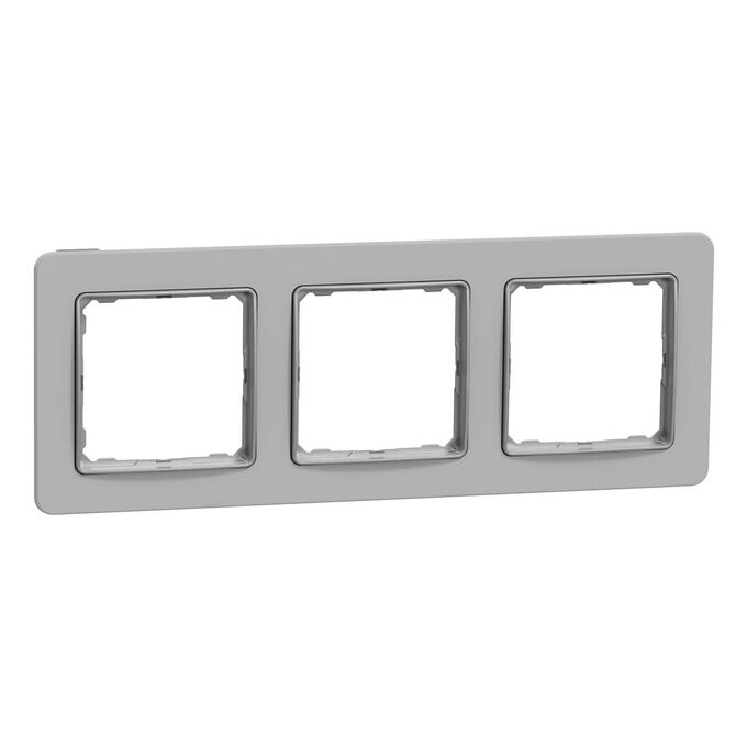 Ramka potrójna Srebrne Aluminium Schneider Sedna Design - SDD393803