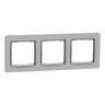 Ramka potrójna Srebrne Aluminium Schneider Sedna Design - SDD393803