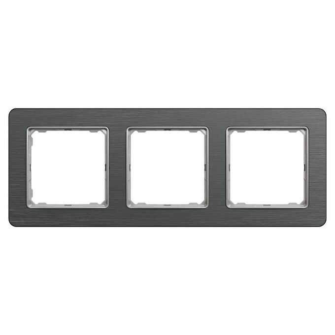 Ramka potrójna Szczotkowany Tytan Schneider Sedna Elements - SDD372803U