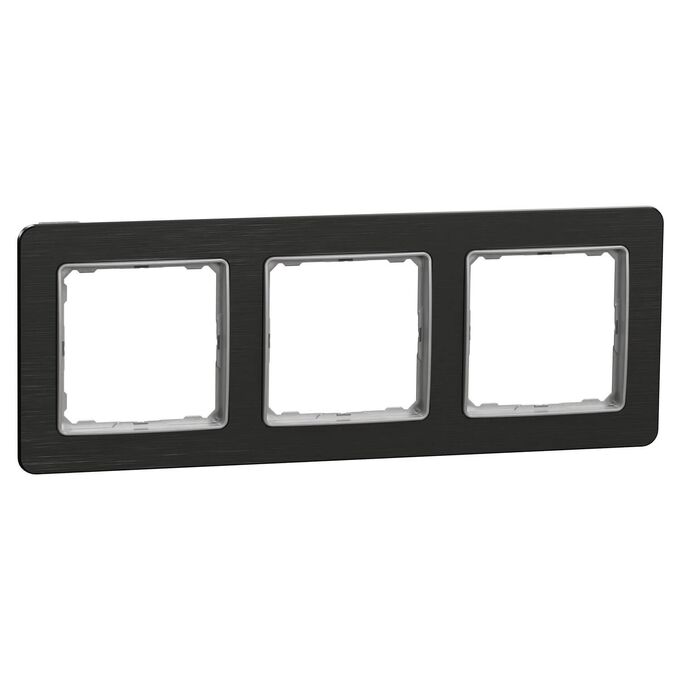 Ramka potrójna Szczotkowany Tytan Schneider Sedna Elements - SDD372803U