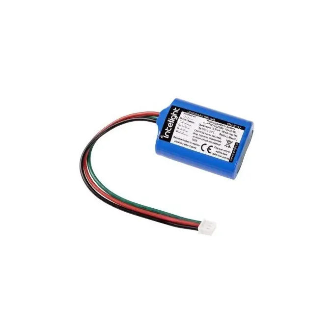 Akumulator LiFePO4 6,4V 1000mAh Intelight z przewodami i złączem, do oprawy Starlet Round.