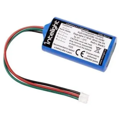Akumulator LiFePO4 6,4V 2000mAh Intelight z przewodami, do opraw Starlet Round, model KTM 90114.