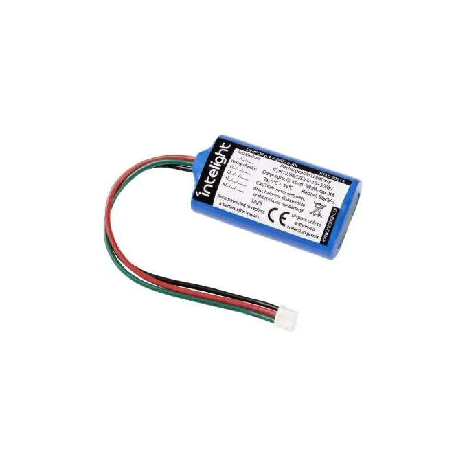 Akumulator LiFePO4 6,4V 2000mAh Intelight z przewodami, do opraw Starlet Round, model KTM 90114.