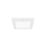 Biała plafoniera LED z czujnikiem ruchu OLGIERD LED D MVS 12W, 875lm, 4200K, o zmiennej barwie światła.