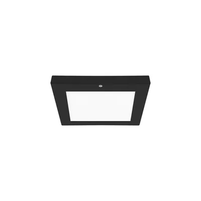 Czarna plafoniera LED z czujnikiem ruchu OLGIERD LED D MVS 12W CCT 760lm 4200K marki Ideus