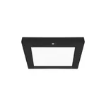 Czarny plafoniera LED z czujnikiem ruchu OLGIERD LED D MVS 18W CCT 1470lm 4200K Ideus