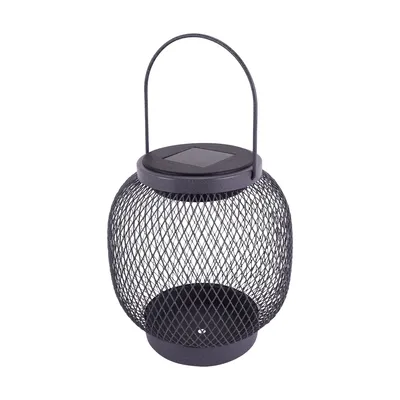 Lampa solarna LED BALUN 0,2W, ciemnoszara, z panelem słonecznym i uchwytem, IP-44.