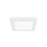 Nowoczesna plafoniera LED z czujnikiem ruchu OLGIERD LED D MVS 18W WHITE CCT 1580lm 4200K, biała, zmienna barwa światła, producent Ideus.