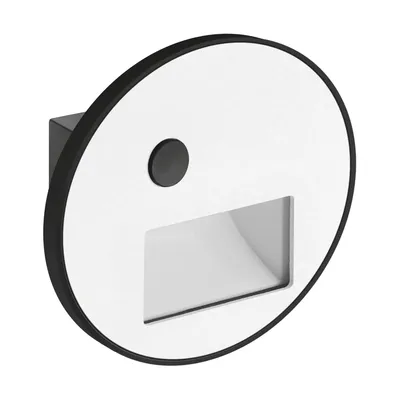 Oprawa schodowa LED Ideus WEKTOR LED C PIR 1,2W z czujnikiem ruchu, biała, o neutralnej barwie światła 4000K i strumieniu 50lm.